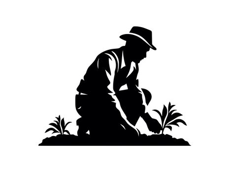 Gardener Silhouette, Farmer Silhouette, Succulent Silhouette, Lawn Mower Vector, Gardening Shirts Svg, Trees Silhouette, Planting Trees, Tree Silhouette, Vintage Poster Art