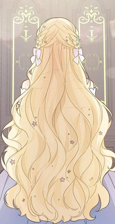 Anime Princess Hairstyles, Anime Hair Back View, Princess Hairstyles Drawing, Manwha Hair, Princess Oc Art, Manhwa Princess, Princess Manhwa, Princess Oc, Long Hair Drawing