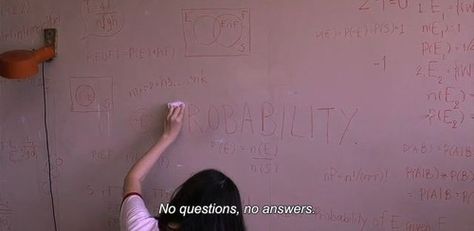 "No questions, no answers." - Nawapol Thamrongrattanarit's "Mary is Happy, Mary is Happy", 2013. Mary Is Happy, Movie Lines, Film Quotes, Tv Quotes, Tumblr Quotes, Tumblr Boys, Instagrammer, Some Words, Movie Scenes