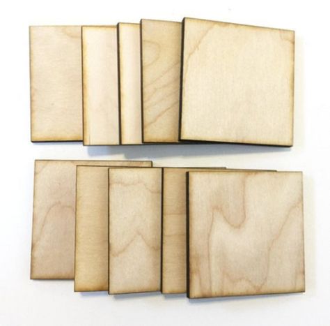 Unfinished Wood Squares 3" inch Set of 25, wood square, Holiday Craft supplies #HomeDecor #DIY #HolidayCrafts #KidsProjects #ArtProjects #WoodBurning #CraftProjects Diy Kids Art, Christmas Cutouts, Wood Crafting, Into The Wood, Wood Disc, Wood Circles, Wooden Cutouts, Holiday Craft, Shape Crafts