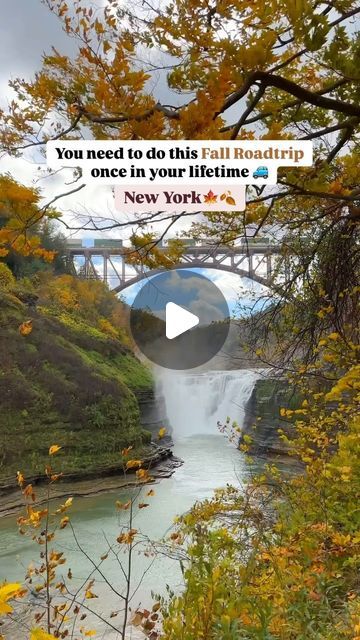 Priyanka & Pranjal | Travel Couple on Instagram: "Save this for your New York Fall roadtrips 📌

This roadtrip itinerary takes you to 4 of the most beautiful state parks in the finger lakes region of NY popular for fall foliage. 

Stop 1: Drive to Taughannock Falls state park and explore the park. See the spectacular Taughannock falls from the overlook amidst the fall colors, you can also hike to the base of the waterfall for a closer view. 

👉You can also visit the Ithaca Falls nearby

Stop 2: Drive to Watkins Glen state park ( 4.30 hours from NYC ) and explore the park. The main attraction here is the Gorge trail with a series of steps through a gorge which has multiple waterfalls, which looks stunning with the fall colors around. 

Stop 3: Continue driving to Buttermilk falls state par Ithaca Falls, Taughannock Falls, Buttermilk Falls, Watkins Glen State Park, The Finger Lakes, Watkins Glen, The Gorge, New York Fall, Finger Lakes