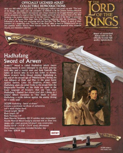 Arwen's sword Hadhafang- Lord of the Rings - Fellowship of the Ring - Liv Tyler Hadhafang Tattoo, Lotr Tattoo, Lotr Costume, Travel Clothes, Fellowship Of The Ring, Liv Tyler, Great Love Stories, The Lord Of The Rings, Legolas