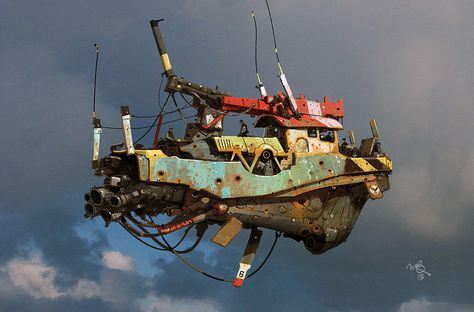 Twitter / ianmcque: 'Remora Type C'. ... Ian Mcque, Steampunk Airship, Concept Ships, Science Fiction Art, 판타지 아트, Vehicle Design, Dieselpunk, Sci Fi Art, Atlantis