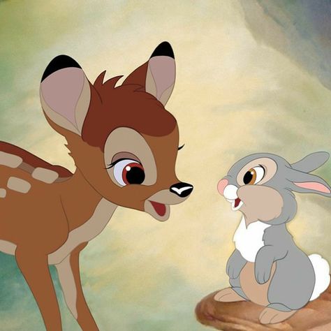 Bambi Pfp, Pfp Movie, Bambi Poster, Bambi Film, Bambi Thumper, Bambi And Thumper, Bambi Disney, Jagged Edge, Disney Icons