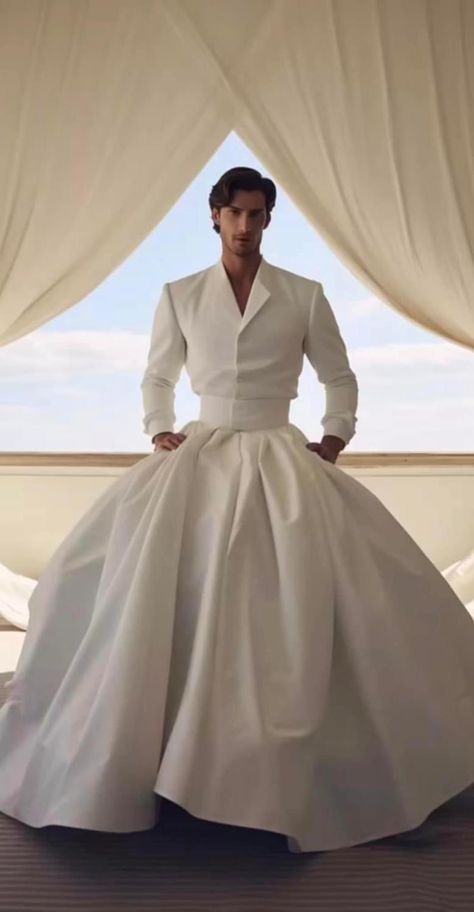 Gay Prom Outfits, Marriage Dress For Men, Gay Prom, Mens Wedding Attire, Genderless Fashion, Same Picture, Wedding Dress Men, Style For Men, Queer Fashion