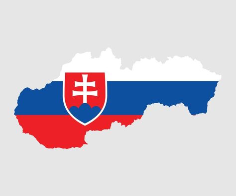 Map and flag of Slovakia Slovakia Flag, Raw Pictures, Culture Day, Flag Art, Flag Logo, International Day, Houston Astros Logo, The Map, Eastern Europe