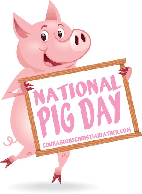 National Pig Day #NationalPigDay National Pig Day, Happy Pig, Little Pigs, Farm Animal, Pet Lover, Pigs, Farm Animals, Toy Chest, Animal Lover