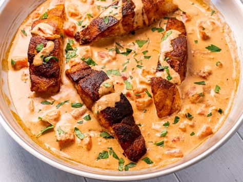 Creamy Cajun Snapper Cajun Cream Sauce, Red Snapper Recipes, Snapper Recipes, Creole Sauce, Spicy Seafood, Cajun Sauce, Rice Pasta, Red Snapper, Fun Foods