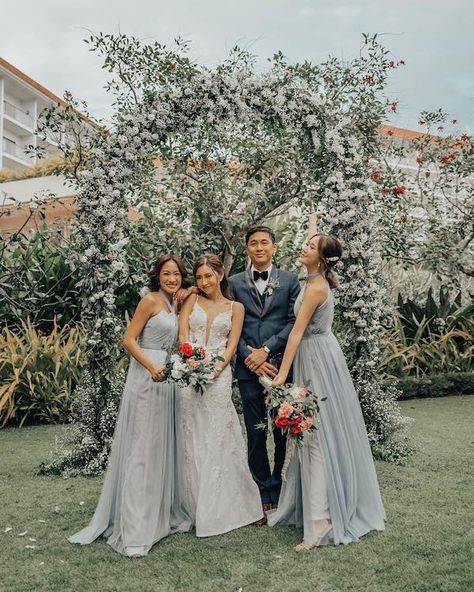 Kryz Uy Wedding, Slater Young, Kryz Uy, Dusty Blue Dress, Young Wedding, Dream Beach Wedding, Bride And Breakfast, Philippines Wedding, Wedding First Look