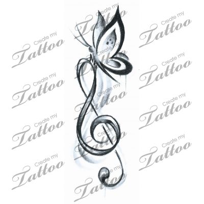 Butterfly Music, Tattoo Butterfly, Perfect Tattoo, My Tattoo, Custom Tattoo Design, Best Tattoo Ideas, Music Note, Custom Tattoo, Best Tattoo