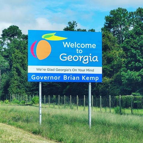 #Georgia State Signs, Georgia State, On My Way, 50 States, My Way, Highway Signs, Places To Travel, Georgia, 50 %