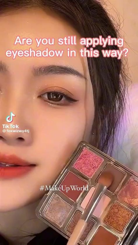 #MakeUpWorld #followformorecontent #makeuptutorialvideo #followusonfacebook | Make Up World | Eye Shadowing, Eye Shadowing Tutorial, Korean Eyeshadow, Eye Shadow Tutorial, Shadow Tutorial, Korean Eye, Eye Makeup Techniques, Makeup Tutorial Video, School Makeup