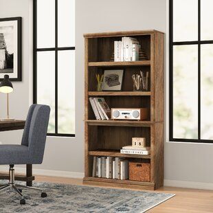 Millwood Pines Gracyn 8-Tier Wooden Bookshelf W/ Adjustable Shelves Media Storage Cabinet Organizer US | Wayfair Diy Bookshelves Ideas, Bookshelves Ideas, Diy Bookshelves, Bookcase Wood, Room Bookshelf, Wood Bookshelf, Display Bookcase, Bookshelves In Living Room, 5 Shelf Bookcase