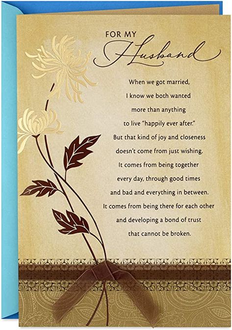 Amazon.com : Hallmark Fathers Day Card for Husband (Happily Ever After) : Office Products Fathers Day Card For Husband, Fathers Day Wishes, Card For Husband, Happy Birthday Wishes Quotes, Fathers Day Card, Fathers Day Quotes, Birthday Wishes Quotes, Father Quotes, Hallmark Cards