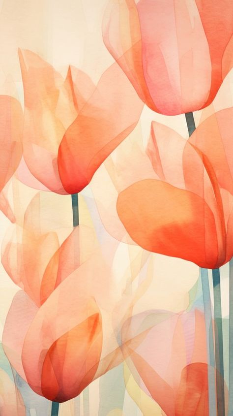 Tulip garden painting flower petal. | Premium Photo Illustration - rawpixel Garden Art Painting, Tulip Garden, Tree Textures, Tulips Garden, Ballet Photos, Painting Flower, Watercolor Flower Art, Plant Aesthetic, Garden Painting