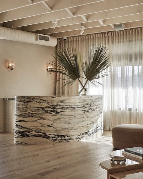 Marble Reception Desk, Marble Reception, Lobby Desks, Best Laser Hair Removal, Reception Entrance, Reception Desk Design, Counter Desk, Melrose Place, Rancho Cucamonga