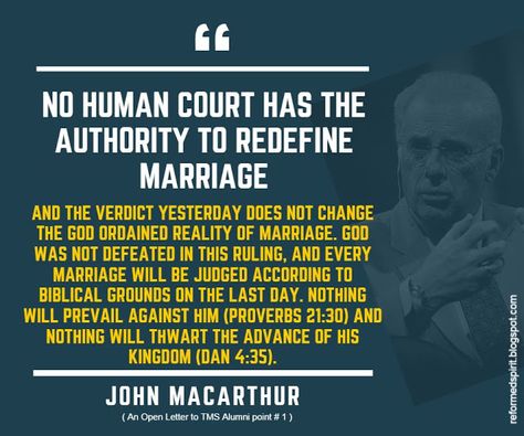 John F. MacArthur, Jr. (born June 19, 1939) is a pastor and author known for his internationally syndicated radio program Grace to You. He has been the pastor-teacher of Grace Community Church in Los Angeles, Ca since February 9, 1969. Theologically, MacArthur is considered a Calvinist, and a strong proponent of expository preaching. He has authored or edited more than 150 books, most notably the MacArthur Study Bible, which has sold more than 1 million copies (Gold Medallion Book Award). Reformed Theology Quotes, 5 Solas, John Macarthur, Reformed Theology, Soli Deo Gloria, Christian Messages, Song Of Solomon, Bible Facts, Christian Memes