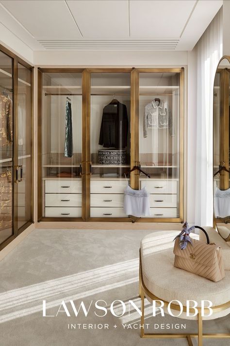 Luxurious Townhouse, Neoclassic Design, Modern Dressing Room, Dream Closet Design, Beautiful Closets, Walk In Closet Design, Event Bar, Luxury Closets Design, Closet Layout