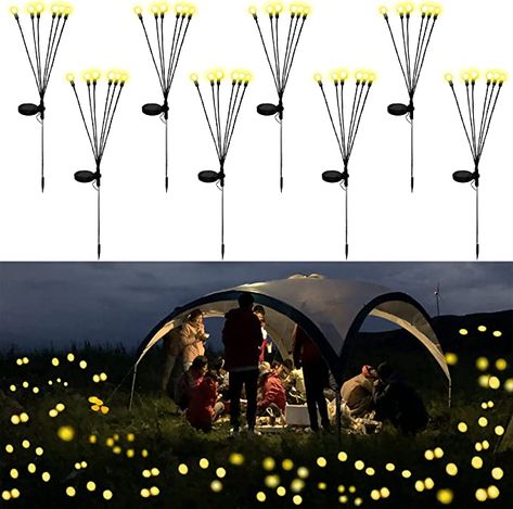 Yard Solar Lights, Pathway Decoration, Lighting Bugs, Patio Pathway, Outdoor Decorative Lights, Firefly Lights, Outdoor Garden Lighting, Yard Lights, Backyard Lighting