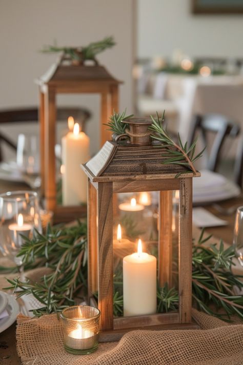 Add natural charm to your wedding with rustic centerpieces featuring wood, burlap, and mason jars. See more inspiration here. Rustic Boho Wedding Ideas, Lake Wedding Centerpieces, Rustic Wedding Centerpiece Ideas, Driftwood Wedding Centerpieces, Rustic Lantern Centerpieces, Tin Can Centerpieces, Wedding Centerpieces Rustic, Rustic Chic Wedding Decor, Fishing Themed Wedding