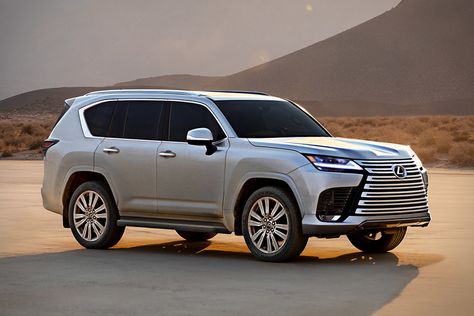 The all-new 2022 Toyota Land Cruiser is coming to the US in luxury trim with the Lexus LX 600 SUV. The LX 600 rides on... Seven Seater Suv, Lexus Lx 600, New Toyota Tundra, Lexus Suv, Corolla Toyota, New Lexus, Us Cars, Car Drawings, Luxury Suv