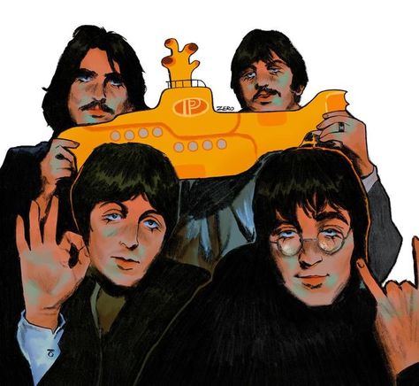 The Beatles Fanart, White Beach Dresses, The Beatles Art, Beatles Fan Art, Submarine Movie, Bug Boy, Beatles Art, Beatles Fans, Mr Men