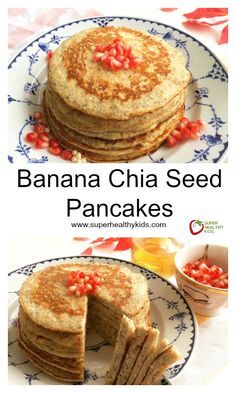 Chia Seed Pancakes, Chia Recipe, Chia Seed Recipes, Healthy Food Menu, Healthy Food Facts, Banana Healthy, Healthy Diet Recipes, Food Choices, Healthy Meal Plans