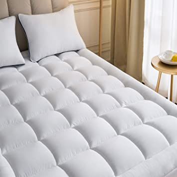 Niagara Sleep Solution Mattress Topper Twin XL 39x80 Inches Quilted Plush Down Alternative Pillow Top Fit (Microfiber, Twin XL) Thick Mattress Topper, Cooling Mattress Pad, Mattress Pad Cover, Foam Bed, Full Size Mattress, Mattress Buying, Soft Mattress, Sleep Solutions, Pillow Top Mattress