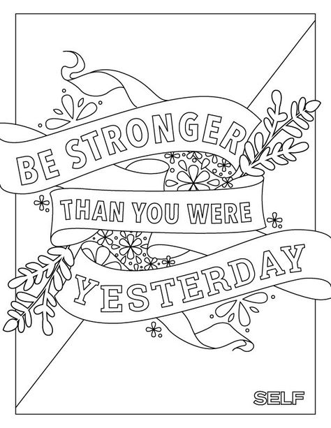 Here’s The Fitness Adult Coloring Book You Never Knew You Needed Pallet Painting Ideas, Adult Coloring Books Printables, Adult Colouring Printables, Coloring Pages Inspirational, Words Coloring Book, Quote Coloring Pages, Bible Coloring Pages, Detailed Coloring Pages, Free Adult Coloring Pages