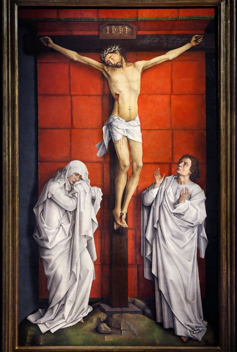 Robert Campin, Rogier Van Der Weyden, Jan Van Eyck, Religious Painting, Hieronymus Bosch, The Cross Of Christ, Johannes Vermeer, Catholic Art, Sacred Art