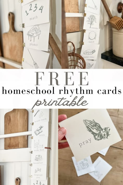 Free Printables For Homeschooling, Boho Homeschool Room Ideas, Homeschool Corner, Homeschool Rhythm, Pine And Prospect, Pine And Prospect Home, Homeschool Room Decor, Home Sweet Homeschool, Fonts For Business