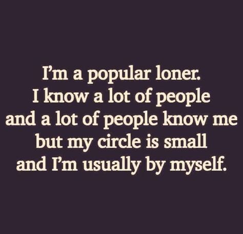 I’m a popular loner Loner Quotes, Popular Loner, A Course In Miracles, By Myself, Quotable Quotes, A Quote, Meaningful Quotes, The Words, Great Quotes