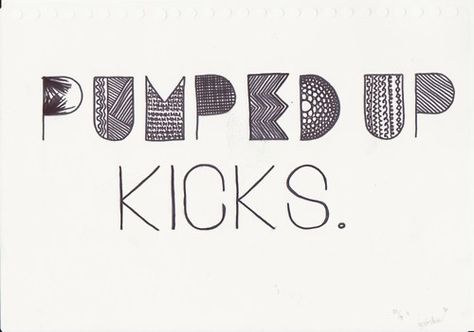 Tumblr Hipster, Tumblr Drawings, Foster The People, Music Inspiration, Pumped Up Kicks, I Love Music, Typography Quotes, Indie Rock, Great Bands