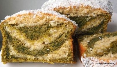 wenn das mal kein hübscher Kastenkuchen ist Sweet Bakery, Cake Cookies, Avocado Toast, Matcha, Avocado, Muffins, Baking, Ethnic Recipes, Cake