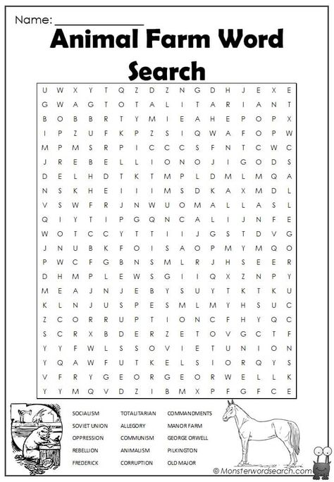 nice Animal Farm Word Search Farm Word Search, Aftercare Ideas, Cross Word, Word Search Puzzles Printables, Free Printable Word Searches, Life Activities, Science Camp, Word Search Printables, Farm Animal Coloring Pages