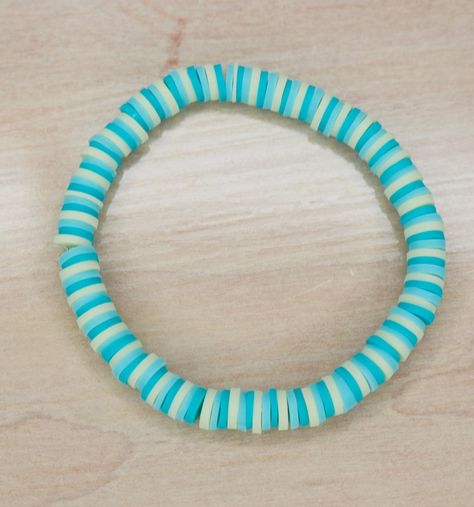 This Beaded Bracelets item is sold by SunsetzShop. Ships from United States. Listed on Jul 9, 2023 Summery Bracelet, Teal Gradient, Crush A, Clay Bead Bracelet, Clay Bracelet, Clay Bead, Light Teal, Sweet Notes, Clay Beads