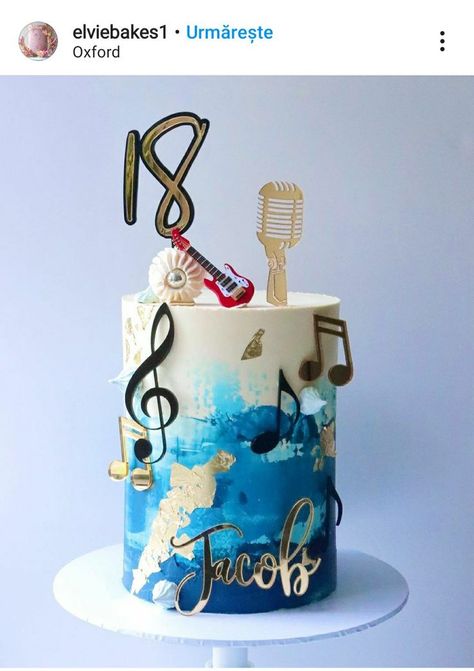 Musician Cake Ideas, Music Theme Cake Ideas, Music Cake Ideas For Men, Music Notes Cake, Music Cake Ideas, Musician Cake, Music Birthday Cakes, Cakes For Teenagers, Music Note Cake