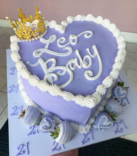 las vegas bakery on Instagram: “💜 a classic. Entering the new zodiac. Happy birthday to all my Leo babies!” Birthday Cake Crown, Latest Birthday Cake, 15th Birthday Cakes, Ugly Cakes, Backyard Birthday, Elegant Birthday Cakes, Adult Birthday Cakes, Custom Birthday Cakes, Birthday Cakes For Women