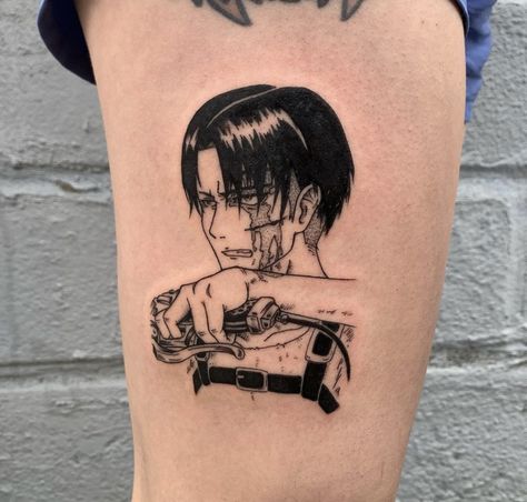 Levi Ackerman Tattoo Ideas, Attack On Titan Tattoo Design, Shingeki No Kyojin Tattoo, Levi Ackerman Tattoo, Levi Tattoo, Attack On Titan Tattoo, Z Tattoo, Light Tattoo, Tattoo Style Drawings