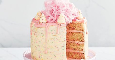 What's a party without fairy bread or fairy floss? Get double the fairy magic with our whimsical celebration cake. Creamy Potato Bake, Easy Birthday Cake Recipes, The Best Cakes, Best Cakes, Coconut Cheesecake, Fairy Bread, Tart Dessert, Fairy Cakes, Fairy Floss