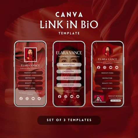 Link In Bio Template, Instagram Tiktok Pinterest Bio Link Landing Page Canva Template, Linktree Alternative Link In Bio, Canva Template Instagram fonts #instagramfonts social media fonts #socialmediafonts fonts #fonts font #font 3.169 Linktree Bio Ideas, Bio Link Design, Linktree Design Ideas Aesthetic, Link In Bio Page Design, Linktree Design, Link In Bio Design, Bio Template, Top Fonts, Website Fonts