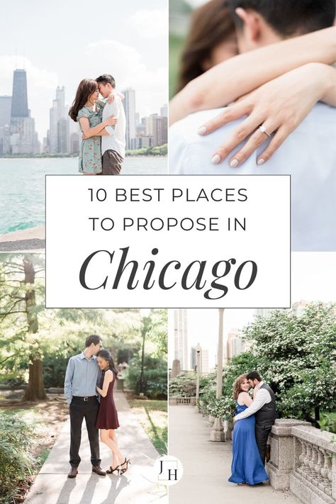 Don't worry if you're not sure where to go. Chicago is a huge city, and I've compiled my top 10 best places to propose in Chicago to help you plan the perfect proposal. Winter Proposal Ideas Engagement, Chicago Proposal Ideas, Fall Proposal Ideas, Summer Proposal, Chicago Proposal, Places To Propose, Proposal Spots, Winter Proposal, Best Places To Propose