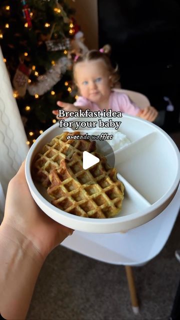 Banana Waffles For Baby, Healthy Waffles For Kids, Waffles For Baby, Baby Waffles, Healthy Kids Breakfast, 8 Month Old Baby Food, Baby Oatmeal Cereal, Breakfast Ideas For Toddlers, Banana Waffle Recipe