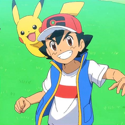 Pokemon Litteraly Me Characters Icon, Satoshi Pokemon, Pokemon Ash Ketchum, Pokemon Journeys, Ash Pikachu, Pokémon Characters, Pokemon Champions, Pokemon Sketch, Pokemon Ash