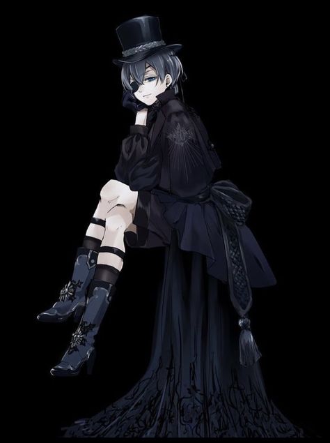 Ciel Phantomhive Fashion, Ciel Phantomhive Full Body Picture, Ciel Outfits, Ciel Phantomhive Outfit, Butler Outfit, Anime Korea, Black Butler Manga, Black Butler Sebastian, Black Butler Characters