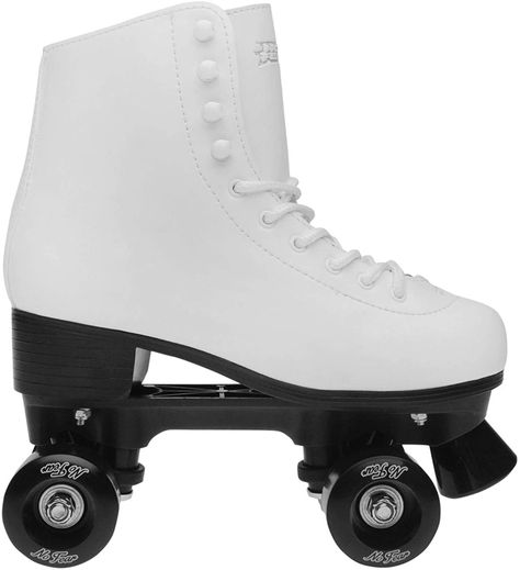 No Fear Womens Figure Roller Skates Classic Lace Up White UK 3 (36) : Amazon.co.uk Roller Skates For Sale, White Roller Skates, Womens Figure, Hot Tuna, Kids Roller Skates, Figure Skates, Quad Roller Skates, Rainbow Laces, Roller Skate Shoes