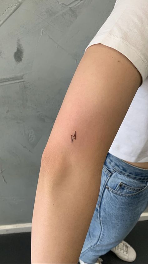 pinterest: grace kathryn ☼ Energy Tattoo, Bolt Tattoo, Petite Tattoos, Cute Little Tattoos, Cute Tiny Tattoos, Cute Small Tattoos, Cute Tattoos For Women, Discreet Tattoos, Dainty Tattoos