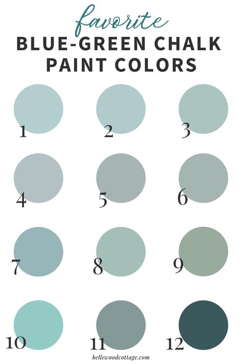 Use this list of 12 of the best blue-green chalk paint colors to help you choose just the right shade for your next furniture flip! Whether Annie Sloan's Duck Egg Blue, Magnolia's Rainy Days, or another shade of blue, you'll love this list of 12 of the best blue-green chalk paints. Compare and contrast the options before you choose the perfect shade for your next furniture flip! Images Of Painted Furniture, Duck Egg Blue Dining Room, Duck Egg Blue Colour Palette, Chalk Paint Colors Combinations, Paint Colors Green, Duck Egg Blue Paint, Duck Egg Blue Furniture, Duck Egg Blue Chalk Paint, Robins Egg Blue Paint