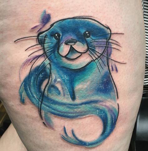 Otter Patronus Tattoo, Harry Potter Patronus Tattoo, Egypt Tattoos, Otter Patronus, Patronus Tattoo, Dogwood Flower Tattoos, Otter Tattoo, Hp Tattoo, Serpent Tattoo