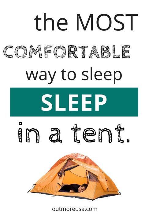 If you’re not used to camping, finding the most comfortable way to sleep in a tent can be difficult. The keys are to have the right gear for the weather but also there are hacks for how to keep a tent cool or heating a tent. It's critical to sleep on top of something that is not only comfortable but insulating like a good sleeping pad. #1 tip = use a pillow. New campers dismiss a pillow but you need one for good sleep! Either take one from home or use an inflatable camping or backpacking pillow. Tent Hacks, Camping Gear Gadgets, One Mistake, Camping Hacks Diy, Camping Needs, Kayak Camping, Ways To Sleep, Fall Camping, Cold Weather Camping